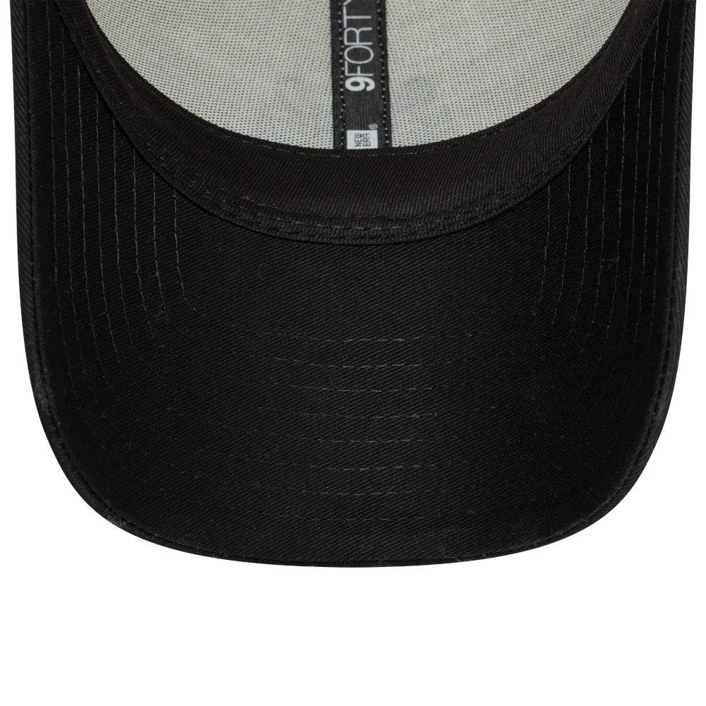 Newcastle United FC Hat - 2Tone Ivory Black Contrast Visor EPL 9Forty Strapback Cap - New Era